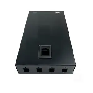 4 Ports ODF Optical Distribution Frame Fiber Optic Patch Panel Mini Rack Mountable SPCC Cold Rolled Steel SC/LC/FC Compatible