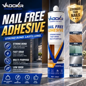 Factory Price Nail Free Glue Wall Panel Mounting Adhesive ODM OEM Liquid Nails Bond Sealant UV Marble Sheet Strong Adhesive