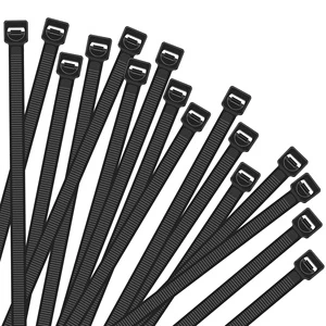 100 Pcs Pack Strong Self-locking Nylon 66 Cable Ties Heat-resistant -Approved Heavy Duty Zip Ties Wraps Never Break 40 LB 10