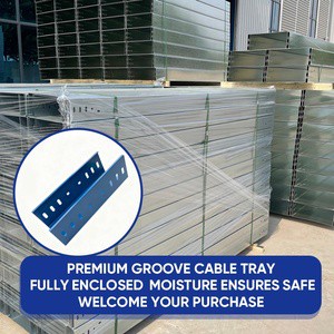 Factory Direct Groove Cable Tray Non Standard Customization High Strength Anti Corrosion for Factory Construction
