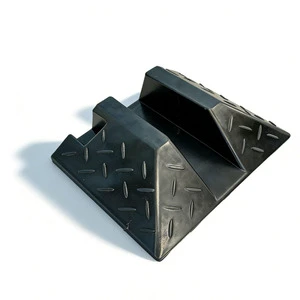 Holst Andersen Universal Compatibility Recycled Rubber Heavy Duty Stable Cable Protector Ramp End Cap