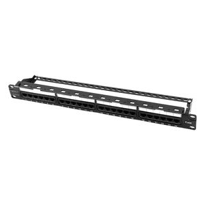 New Design RJ45 Cat6 Patch Panel 24 Port Patch Panel Cat6A Ethernet Patch Panel Network Rackmount