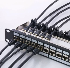 Network Patch Panel UTP FTP RJ45 Cat6 Cat6A CAT7 24 Port Cat6 Cabling Network Patch Panel for D-link for Commscope