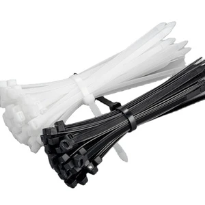 High Quality Cable Ties Wrap Nylon Cable Zip Ties White Black Self-locking Plastic Nylon Cable Ties