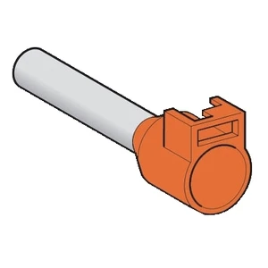 For SCHNEIDER ELECTRIC DZ5CA042 Medium Size Orange Cable End Caps 4mm Insulated for Clip-in Marker 10 Bags NF