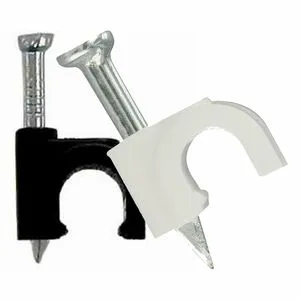Wholesale 12mm Cable Wire Clips Cable Cord Tie Holder Coaxial Nail in Tacks