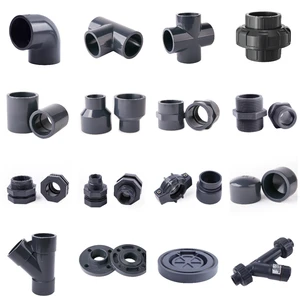 PVC Water Supply and Drainage Plastic Plastic Fittings Tee Pipe Upvc Fittings For Plumbing