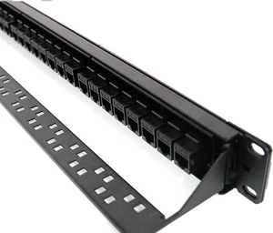 24 Port Patch Panel Cat6 Patch Panel RJ45 Keystone Network Patch Panel
