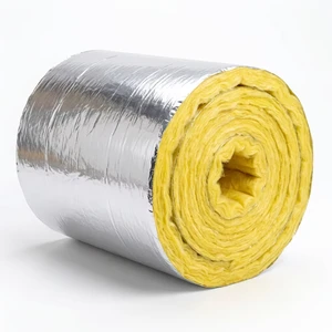 High Quality Cheap Thermal Insulation Waterproof With Aluminium Foil Hvac System Duct Wrap Glass Wool Rolls