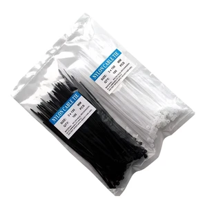 7.6*300mm Nylon 66 White Self-Locking Cable Ties Environmentally Friendly and Durable Industrial Use