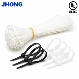 Jiuhong Professional Manufacturer Plastic Zip Ties UL94V-2 Nylon 66 Self-locking Wire Ties For Cable Management