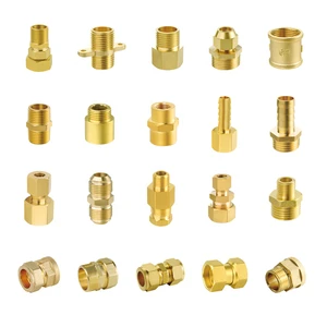 High Quality NPT 1/2 In Brass Pipe Fitting Brass Connector High Pressure Forged Customizable For Plumbing & Water Supply