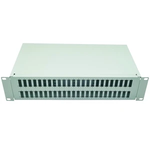 2U48-port SC Duplex Optical Fiber Patch Panel 19-inch Rack Terminal Box Without SC Connector LC Universal
