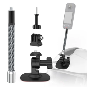 Flexible Adhesive Helmet Mount Base for GoPro Hero 13/12/11/ Insta360 X5/X4/X3/DJI Motorcycle Curved Surface Sticky Bracket