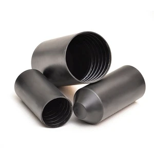 Hot Sale Cost Effective Low Voltage PE Black Spiral Coating Heat Shrink Insulator Cable End Cap