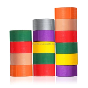 High Quality Custom Heavy Duty Fabric Duct Tape Acrylic Hot Melt Adhesive Single Sided Masking Tape Black