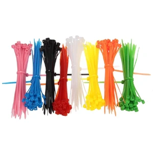 JAGASL Heavy Duty Self-Locking Cable Ties 5*200MM Nylon 66 2.5mm Width Industrial Use ZIP Ties Plastic Colorful