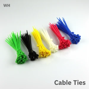 Natural Color White Nylon Cable Tie 5*350mm - Self-Locking Design, Ideal for Electrical Wiring and Cable Management Solutions