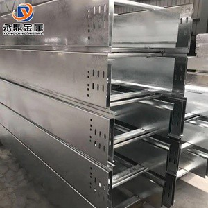 High Quality Hot-dip Galvanized Steel Ladder Cable Tray with Ventilated Design for Industrial Construction Use ISO9001 Certified