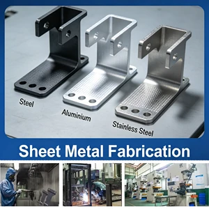 Oem Manufacture Sheet Metal Fabrication Products Metal Cutting Services Custom Cut Steel Aluminium Stainless Steel Metal Bracket