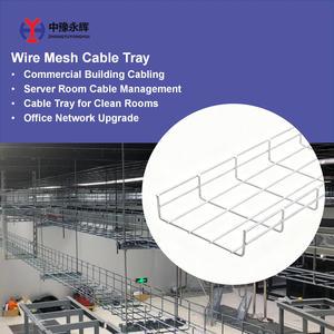 Wholesale 2m Length Galvanized Steel Cable Tray 100x50mm Grid Wire Management Channel for Cable Laying