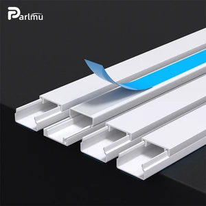 Low Price and High Quality PVC Cable Trunking Wiring Cable Ducts Plastic Electrical Cable Management Plastic Trunk