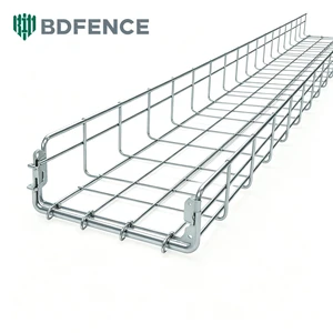 Custom Width Length Galvanized Grid Cable Tray Polished Burrless Reinforced Weld Frame Easy Install Factory Bulk Delivery