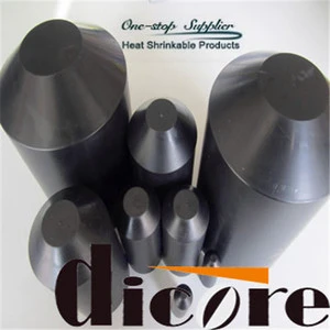 PE Black Electrical Heat Shrink Cable End Cap with Different Sizes for Sealing