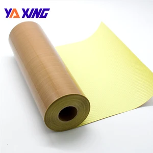 Heat-Resistant Non Stick PTFE Fiberglass Fabric Silicone Adhesive Tape For Bag Sealing Machine Use