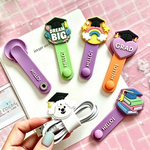 Customizable Mini Cable Organizer Wire Clips Reusable Cord Holder Cable Management for Earphone Charging Cables