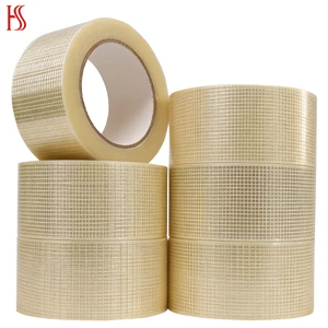 Heavy Duty Fiberglass Reinforced Mesh Strong Adhesive Packing High Tensile Strength Furniture Strapping Filament Industrial Tape