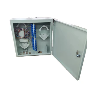 Customized Outdoor Fiber Optic ODF Cabinet Wall Mount IP65 48 72 Core Fiber Patch Panel