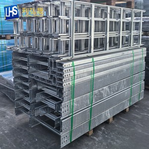 Hot-Dip Galvanized Ventilated/Perforated Trough Cable Tray with Wire Mesh for Construction Use in Cable Laying and Wiring
