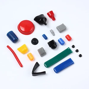 Custom Made Shape Vinyl Wire End Caps Color Coded PVC Insulation Caps Red, Black, Blue, Yellow, Green For Electrical Terminals