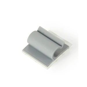 Essentra Self Adhesive Cable Clip Cable Clamp Grey PVC KKC C Style Clamp On Adhesive Base