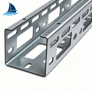Cable Management Tray Galvanized Steel Perforated Floor Cable Tray for Heavy Duty Cables