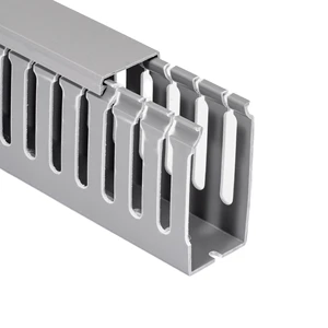 OEM Decorative PVC Network Cable Trunking Slotted Clear Cover White Wiring Cable Ducts and Electrical Cable Tray
