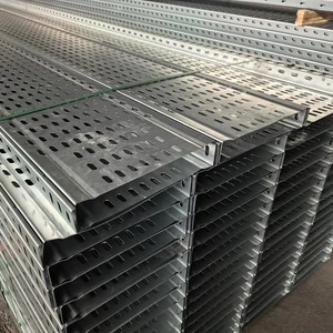 Perforated Cable Tray With Cover Galvanized Steel Cable Tray For Commercial Building