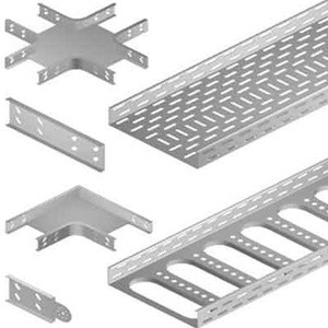 Popular Cable Tray Steel GI Galvanized Perforated Cable Tray With Holes Suppliers