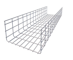 TengXiang 300*150 5mm Hot-Dip Galvanized Carbon Steel Wire Mesh Cable Tray with 100mm Side Rail for Telecom Power & Room Wiring