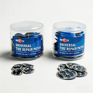 Universal Self-Adhesive Rubber Tire Repair Patch US Style Round Radial Cold Patch For Tubeless Tires
