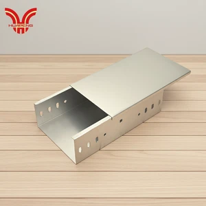 HUAPENG Carbon Steel Material Heat Dissipation Corrosion-resistant Cable Trunking Powder-coated Trough-type Cable Tray