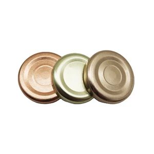 High Quality 38# Tinplate Metal Lug Cap Round Screw Cap For Glass Jar Twist-Off Lids Durable Bottle Cover