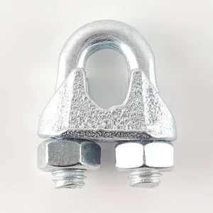 Rigging DIN741 Malleable Casting Wire Rope Clips Electrical Galvanized Wire Rope Clamps Price