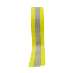 High Visibility EN471 Class2 Certified Iron Segmented Reflective Heat Transfer Reflector Silver Vinyl Rolls Tape Textile