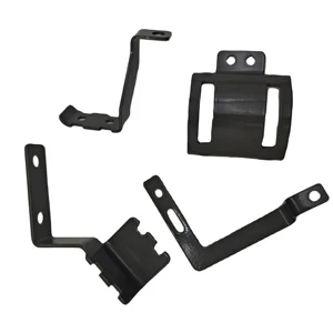 Custom Oem Black Small L Shaped Angle Mounting Holder Plastic Pipe Fixing Brackets Support