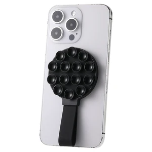 Portable Hands-Free Desk Magnet Phone Holder Stand Lazy Ring Buckle Magnetic Phone Bracket Silicone Suction Cup Phone Holder