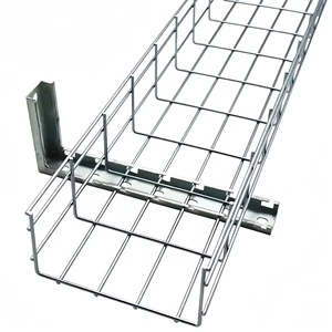 Premium Steel Wire Mesh Cable Tray Flexible Wire Basket Tray for Telecommunication Network