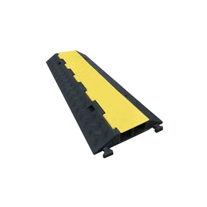Heavy Duty Cable Protector Custom Black and Yellow Color Cable Protective End Caps Soft PVC Protection