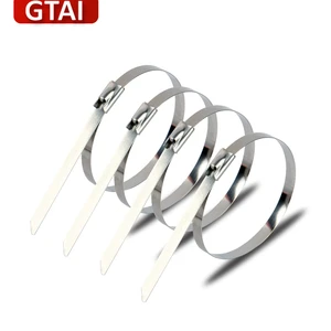 GATI Stainless Steel Self-Locking Cable Ties 4.6MM*200MM-316 Uncoated Zip Tie Product 100/bag
